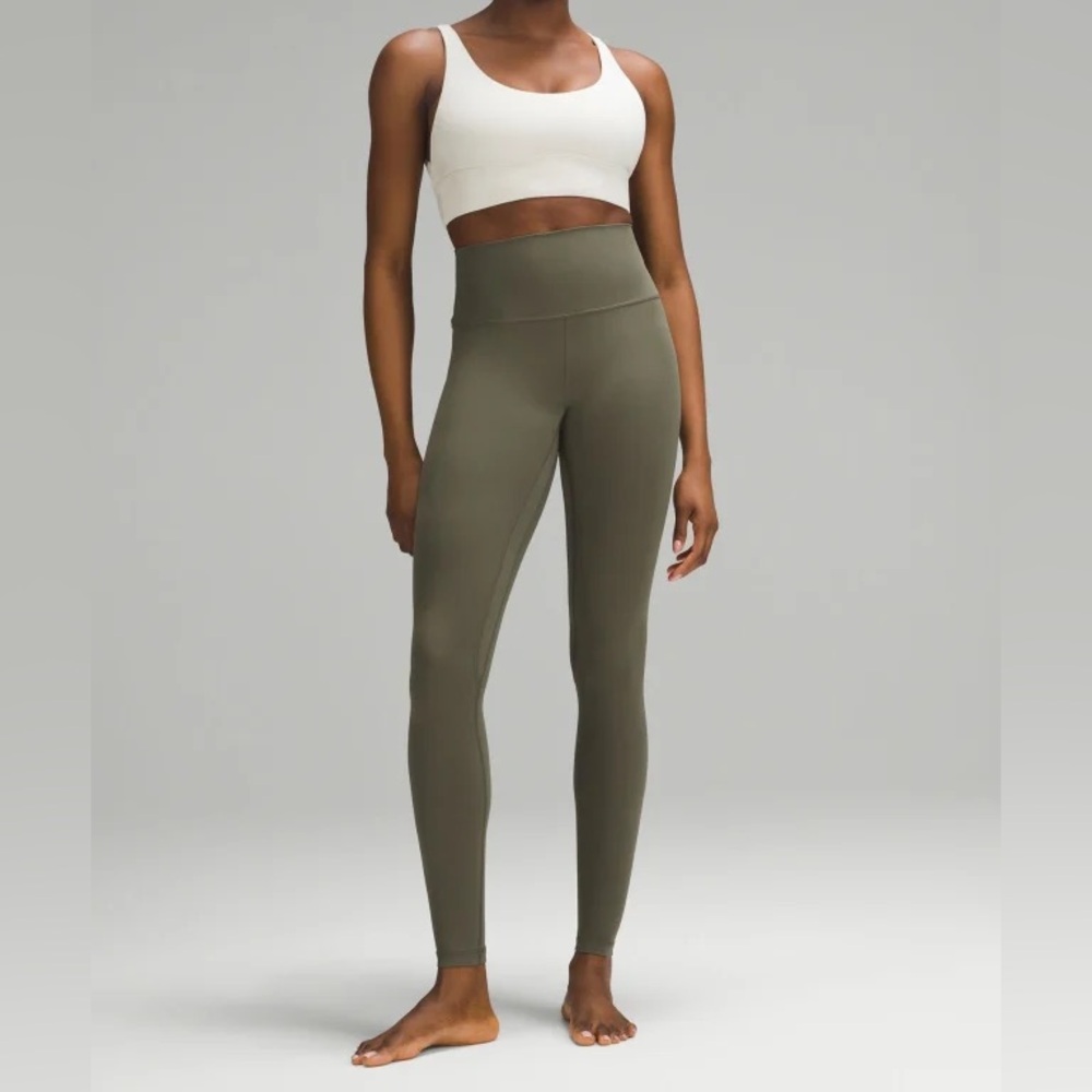 NWOT Lululemon Align™ High-Rise Pant 28” Army Green Clr Sz 0
